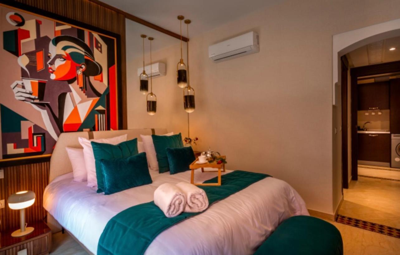 Logement De Luxe Avec Piscine, Hivernage Marraquexe Exterior foto