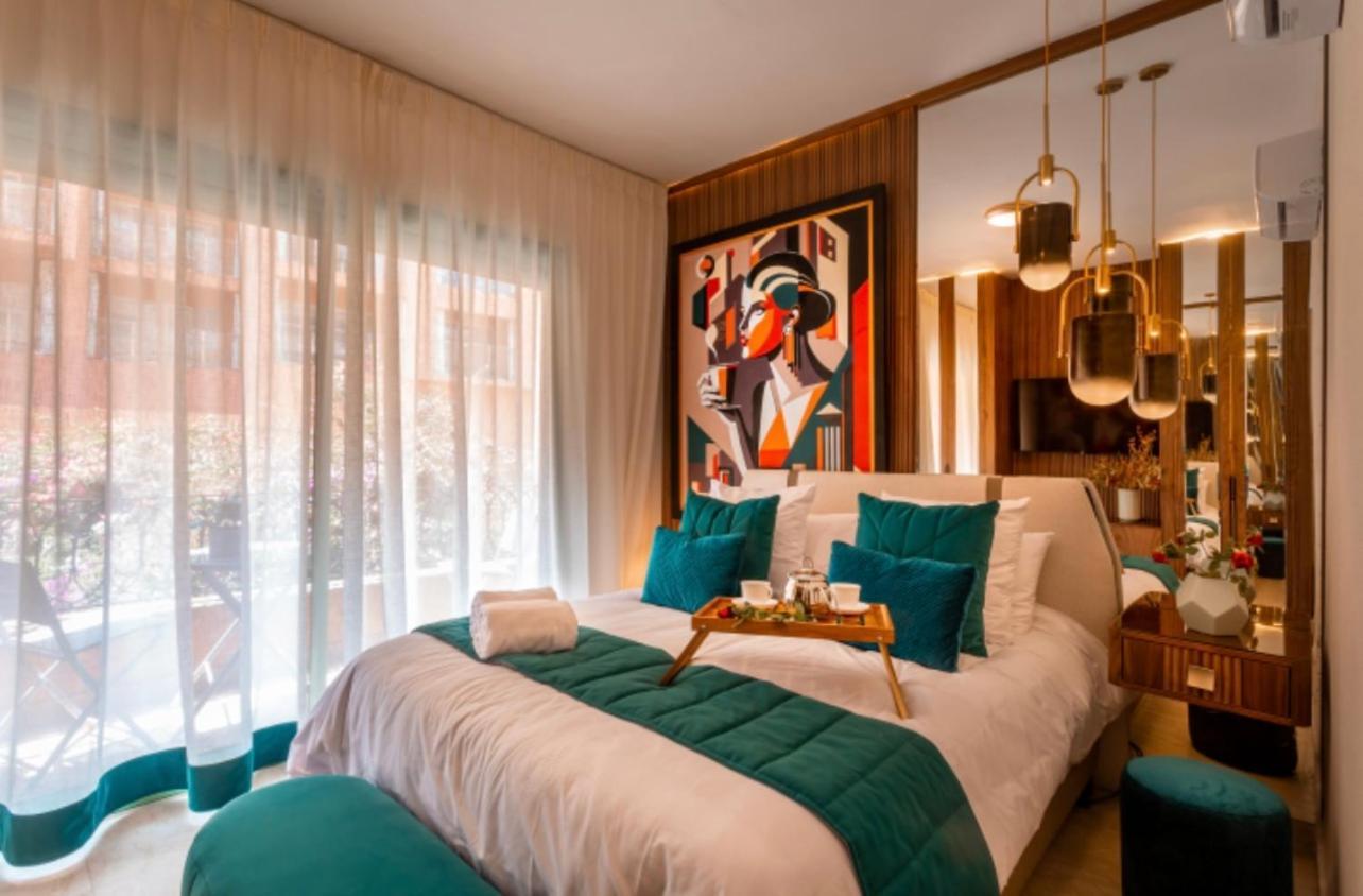 Logement De Luxe Avec Piscine, Hivernage Marraquexe Exterior foto